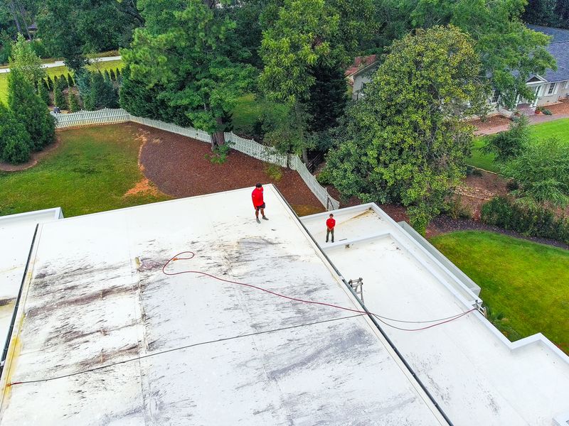 Flat Roof Soft Wash
